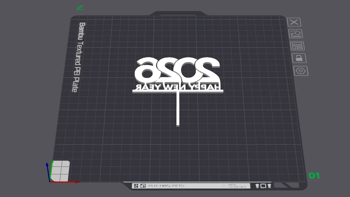 Cake topper print orientation