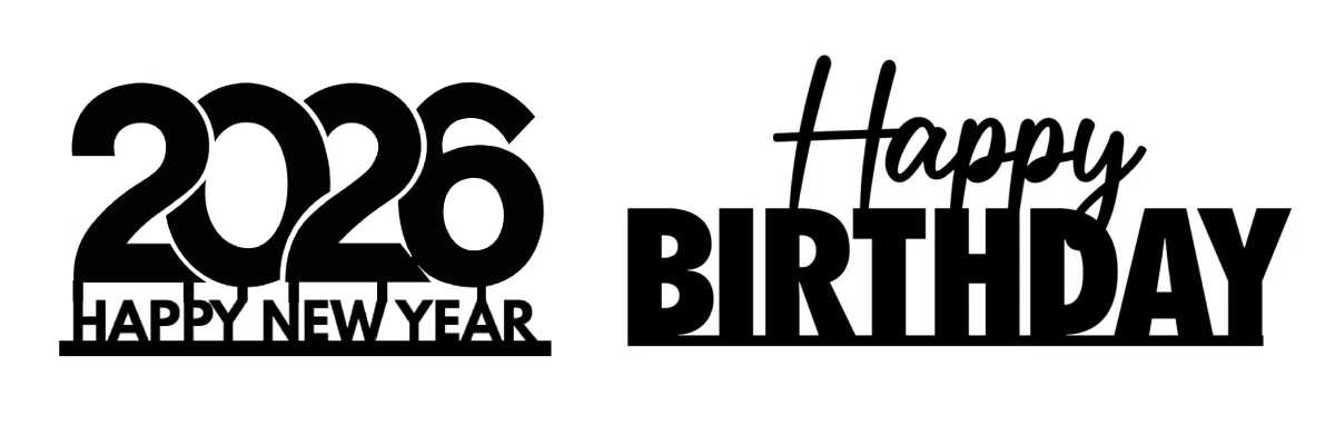 Cake Topper Shape Examples